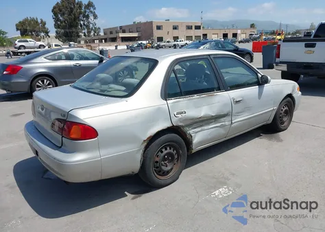 2001 Toyota Corolla Le из США, поврежденный, VIN 2T1BR12E71C491249
